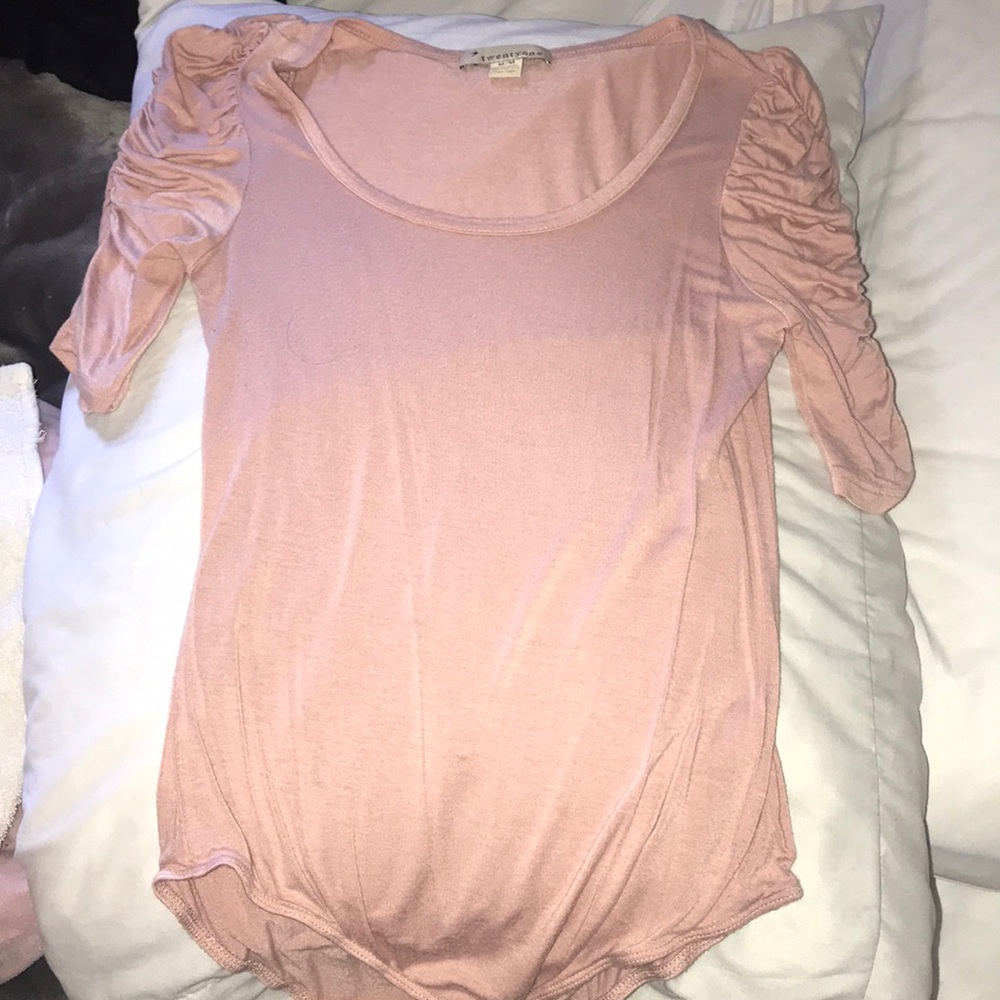 Pink body suit